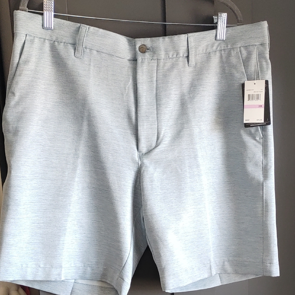 Men's Light Blue Golf Shorts